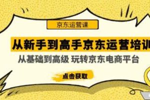 《从新手到高手京东运营培训》从基础到高级玩转京东电商平台